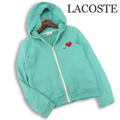LACOSTE ラコステ 通年 スウェット★ パーカー フーディー ジップアップ Sz.38 レディース