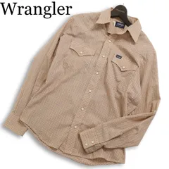 80s USA製★ Wrangler ラングラー 通年 長袖 チェック柄 ウエスタン シャツ Sz.M メンズ ビンテージ