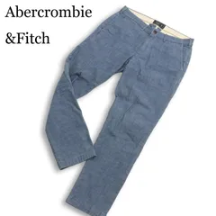 Abercrombie&Fitch アバクロンビー＆フィッチ 通年 ストレッチ★ テーパード スラックス パンツ Sz.32 メンズ