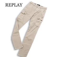 REPLAY リプレイ 通年 JAAN★ SLIM FIT ストレッチ カーゴ スリム テーパード ワーク パンツ Sz.29 メンズのサムネイル