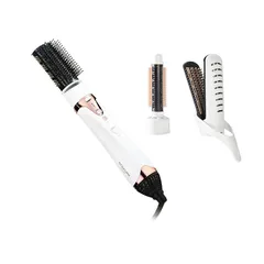 即納：コイズミ カーリングドライヤー マイナスイオン 大風量 1000W 温冷自動切替 ブラシ3種類 ヘアセット スタイリング ホワイト KHC-5050/W 1