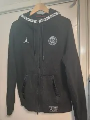 ジョーダン x パリ・サンジェルマン ブラック フーディー ジップアップ L