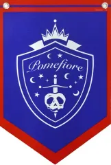 【中古】タペストリー ポムフィオーレ寮 ミニタペストリー 「ディズニー ツイステッドワンダーランド」 ベルメゾン ディズニーファンタジーショップ限定