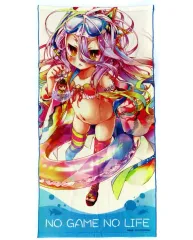 【中古】タオル・手ぬぐい [単品] 白 バスタオル 「ノーゲーム・ノーライフ 白のてんこ盛り海セット」 MF文庫J 夏の学園祭2018グッズ