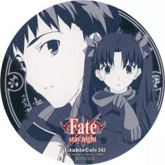 [중고] 코스터 위궁 시로 & 토오사카 린(342) 코스터 [Fate/stay night×ufotable cafe] 음료 주문 특전