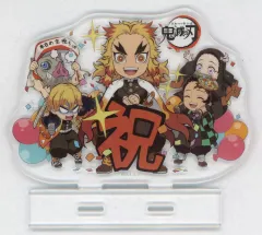 【中古】アクリルスタンド・アクリルパネル キービジュアル アクリルスタンド 「鬼滅の刃カフェ×ufotable cafe 煉獄杏寿郎誕生祭」 海外流通対応版