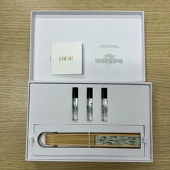 [K0218]【未使用品】Dior ディオール ラッキー ノベルティー 香水サンプル 扇子セット