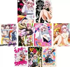 [중고] 클리어 파일 전 3 종 세트 A4 클리어 파일 & 스티커 [이치 반 쿠지 소니 애니 - SUPER SONICO THE ANIMATION-] I 상