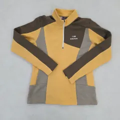 M EIDER バイカラー サン ジップアップ 長袖Tシャツ 0128J