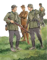 【新品】プラモデル 1/35 WW.II ドイツ軍 第28歩兵師団兵 ＆ポーランド軍兵士捕虜 ポーランド 1939 [DR6344]