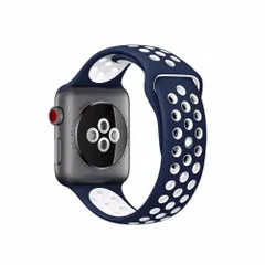 コンパチブル Apple Watch バンド 38mm 42mm 40mm 44mmソフトシリコンバンド 通気性 スポーツシリコンストラップリストバンド交換バンドリストバンド iWatch series SE/8/7/6/5/4/3/2/1に対応 (42mm