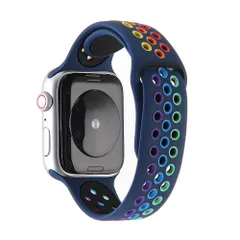 コンパチブル Apple Watch バンド 38mm 42mm 40mm 44mmソフトシリコンバンド 通気性 スポーツシリコンストラップリストバンド交換バンドリストバンド iWatch series 5/4/3/2/1に対応 (42mm/44mm ダー