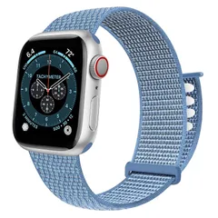 コンパチブル Apple Watch バンド 40mm 41mm 42mm 44mm 45mm 46mm 49mm 柔らかく快適で軽量で通気性の良いナイロンスポーツループベルトアップルウォッチシリーズ 11 10 9 8 7 6 5 4 SE Ultraに対応
