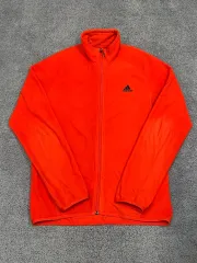 (105) アディダス フリース ジップアップ オレンジ