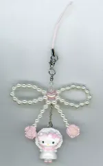 【中古】ストラップ ハローキティ 「サンリオキャラクターズ シークレットストラップ(ホワイトフリル)」