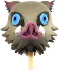 【中古】トレーディングフィギュア 嘴平伊之助(猪頭)パーツ 「鬼滅の刃 炭治郎の仲間たちマスコットセット」 プレミアムバンダイ・メガトレショップ限定特典