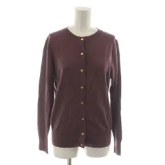 イエナ IENA カーディガン ウール 紫系 パープル ラウンドネック 長袖 /RR