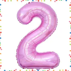 【在庫処分】男女兼用 飾り付け記念日パーティー装飾ピンク2 カーニバル 誕生日 大きい 012345678910-1920-2930405060708090100 数字バルーン2ピンク ヘリウム風船 しじヘリウム バルーンアルミ2 40インチ