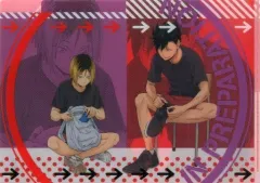 【中古】クリアファイル 孤爪＆黒尾(準備) 3ポケットクリアファイル 「ハイキュー!!」