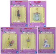 【中古】キーホルダー 全5種セット フィギュアチャーム 「一番くじ トムとジェリー Tasty Moments～おいしい毎日～」 F賞