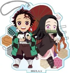 【中古】雑貨 竈門炭治郎＆竈門禰豆子 「鬼滅の刃 街道歩きシリーズ アクリルキーチェーンvol.2」