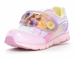 【moonstar】DN C1346 PURPLE 音が鳴る靴 ムーンスター パープル ディズニープリンセス ラプンツェル Disney 抗菌防臭 女の子 子供靴 スニーカー ベルクロ  キッズシューズ