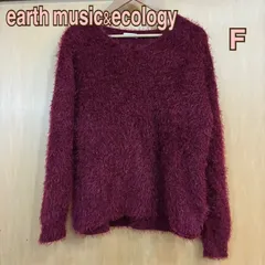 earth music&ecology　アース ミュージック＆エコロジー）Natural Label ナチュラル レーベル　ニットセーター　ワインレッド