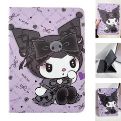 CrazyLemon 適用 iPad Air 11インチ ケース (M3/M2、2025/2024) かわいい おしゃれ アニメ パープル ウサギ キャラクター 絵柄 アイパッド Air 11インチ 第6/7世代 保護ケース マグネット オートスリー ...