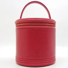 Louis Vuitton ルイヴィトン カンヌ  バニティ　ハンドバッグ エピ レッド