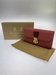 【中古】【レディース】 BURBERRY バーバリー HALTON LEATHER LONG WALLET 長財布  【181-241222-ks-11-MIN】