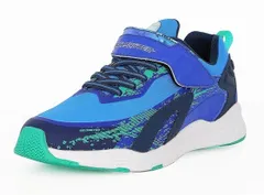 【moonstar】SKLSHOTER SK 0060 BLUE (22cm-24.5cm) タイダルウェイブ ムーンスター スキルシューター ブルー 子供靴 キッズ ジュニア スニーカー 水スキル 抗菌防臭 防水 運動会 男の子