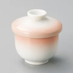 オレンジ吹小むし碗