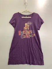 【中古品】HYSTERIC GLAMOUR ヒステリックグラマー S/S LONG TEE 半袖 ロング Ｔシャツ レディース トップス 【170-250728-em-21-min】