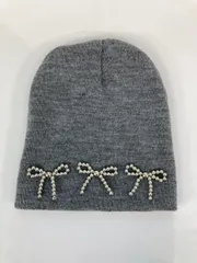 ニットキャップ/ビーニー グレー