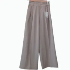 【新品タグ付】UNITED ARROWS green label relaxing ドライタッチ ワイドパンツ 36 ベージュ 洗える 春夏