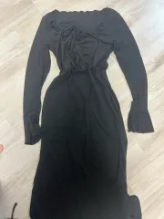 SHEIN 東灘ミスルック ロング シャーリング リボン ONE PIECE 2点 まとめ出品