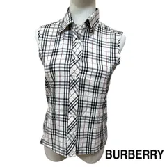 美品■ BURBERRY チェック柄 ノースリーブ M バーバリー