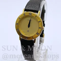 GUCCI グッチ 腕時計 3001L シェリーライン ローマン ゴールドカラー QZ メンズ レディース TJ262