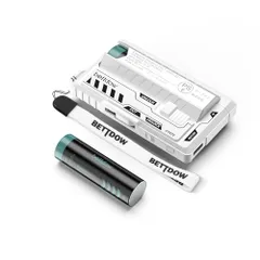 【迅速に発送】Bettdow 【新モデル】バッテリー交換デザイン スマホ充電器 10000mAh 大容量 2台同時充電可能 携帯充電器 Type-C急速充電 2本電池付き 着脱式/充電式バッテリーパック 21700/20700 充電池に対応  251d1cf3