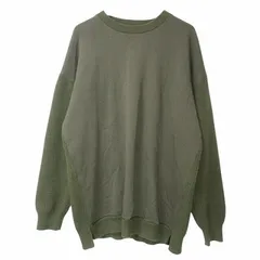 レイジブルー RAGEBLUE プルオーバー ニット ドッキング スウェット 長袖 厚手 M カーキ X