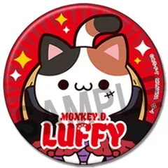 【中古】バッジ・ビンズ モンキー・D・ルフィ 「MEGA CAT PROJECT ワンピース ニャンピースニャーン! 缶バッジコレクション」