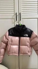 THE NORTH FACE ザノースフェイス ピンク ヌプシ ショート ダウン