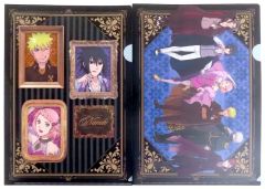 [중고] 클리어 파일 집합 신작 A4 클리어 파일 세트(뱀파이어) [NARUTO-나루토-질풍전×돈키호테]