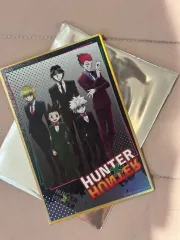 HUNTER×HUNTER ヨークシン 団体 カード ビジュアル色紙 (ヒソカ クラピカ ゴン キルア クロロ
