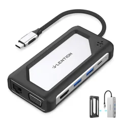 LENTION USB-C ハブ 7 in 1 保護ケース付き 4K HDMI ギガビット有線LAN PD充電機能 USB Type-C MacBook Pro (2016-2025 / M1 Chip) R2 99