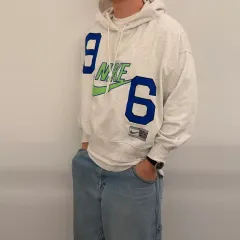 ナイキ 白 ビックロゴ WHO フードTシャツ