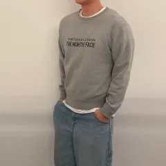 ザノースフェイス グレー スウェット