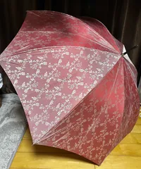ニナリッチ 雨傘 長傘  花柄  赤系　 ＊c0629