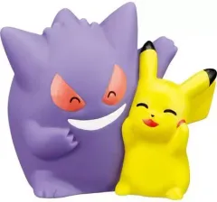 【中古】食玩 トレーディングフィギュア 2.ピカチュウ＆ゲンガー 「ポケモンキッズ ディアルガ＆パルキア＆アルセウス編」