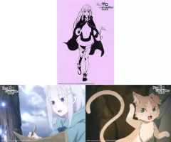 【中古】ポストカード エミリア＆パック ポストカード3枚セットA 「Re：ゼロから始める異世界生活 氷結の絆」 第6週目入場者特典